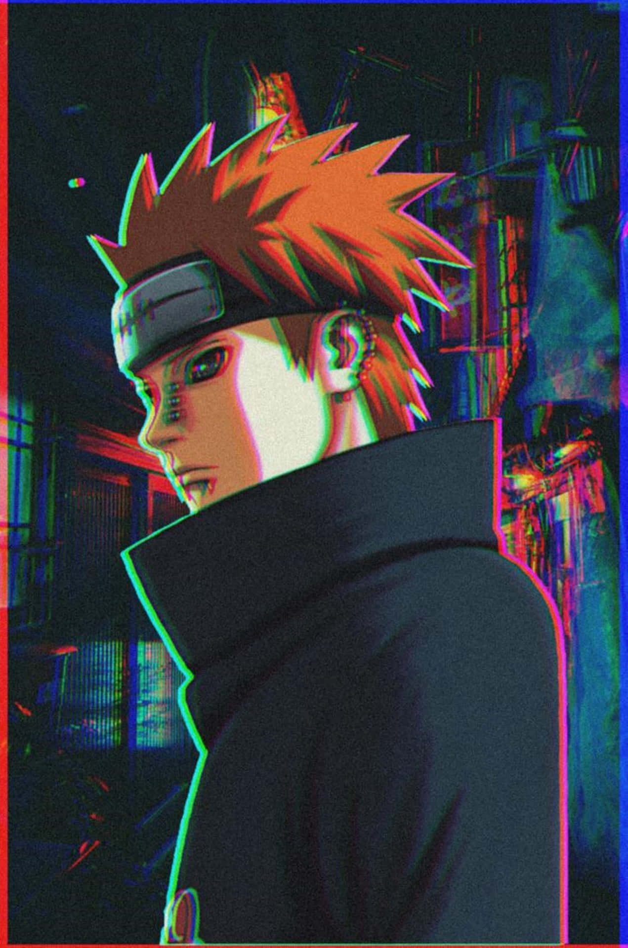 Retro Naruto Pain 4k Background