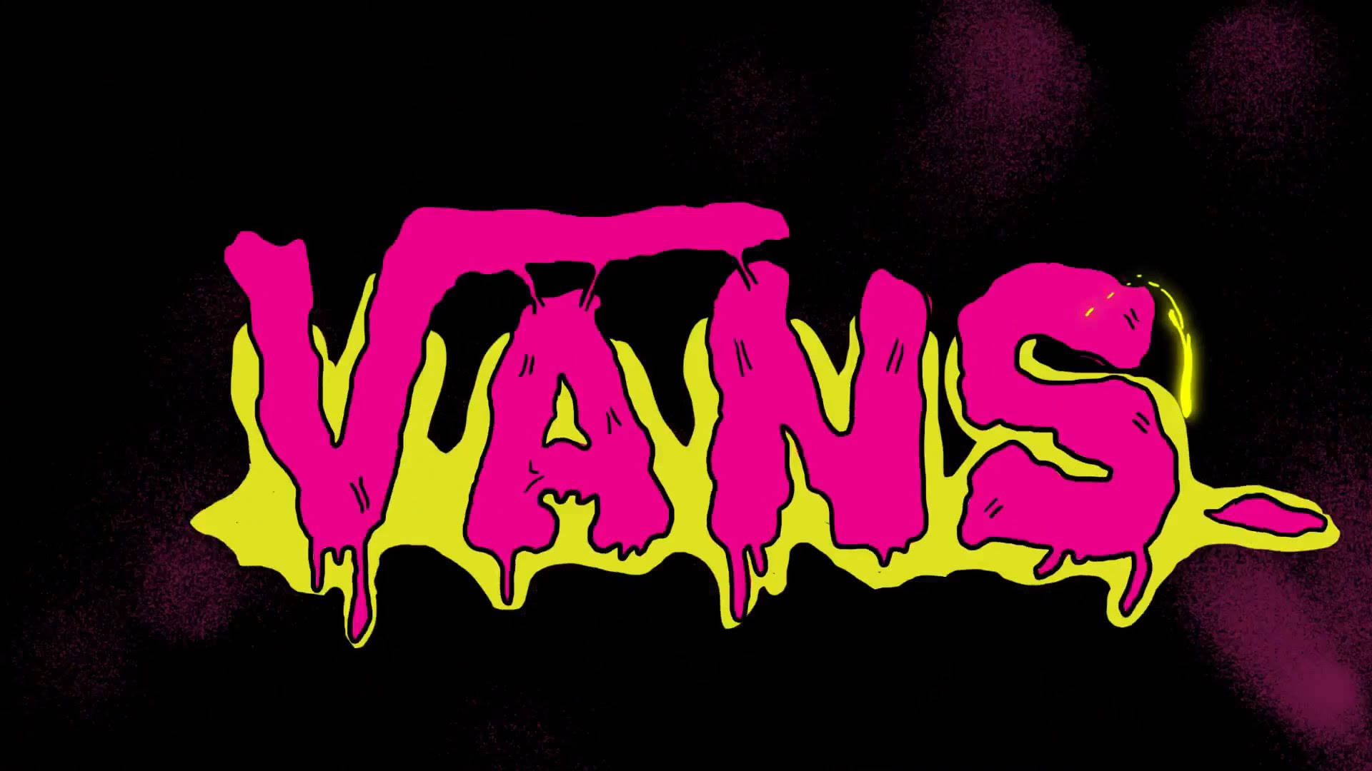 Retro Pink Vans Logo Background