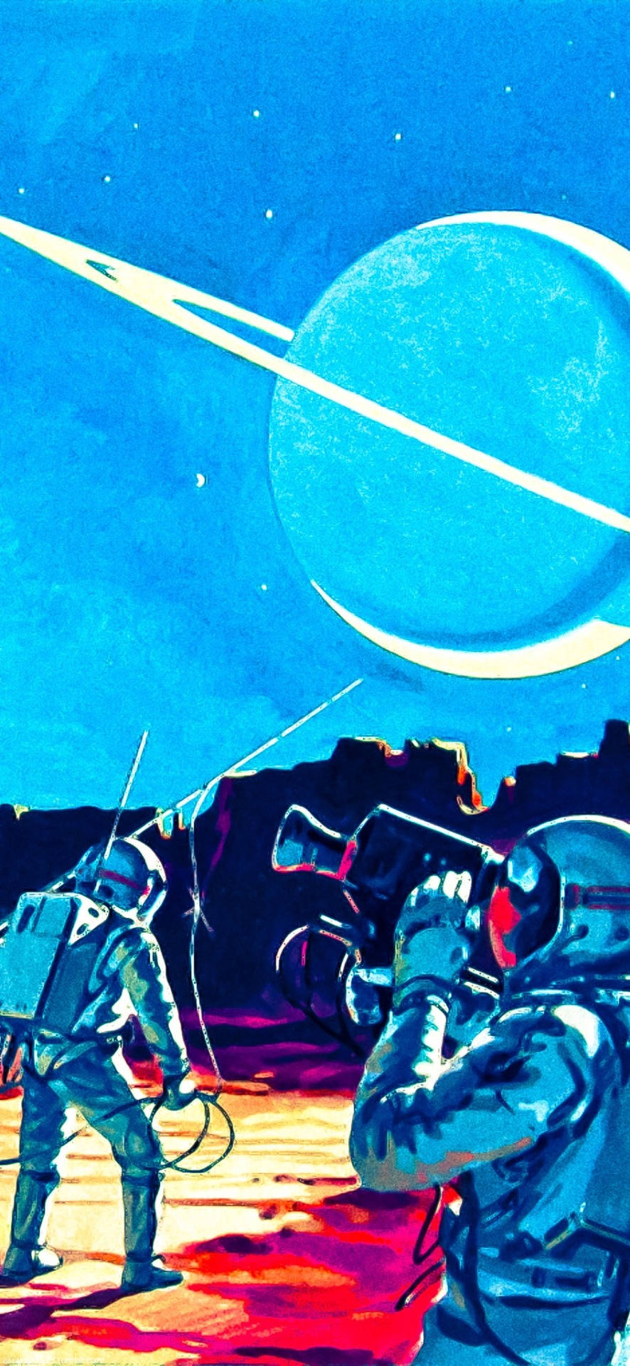 Retro Space Viewing Background