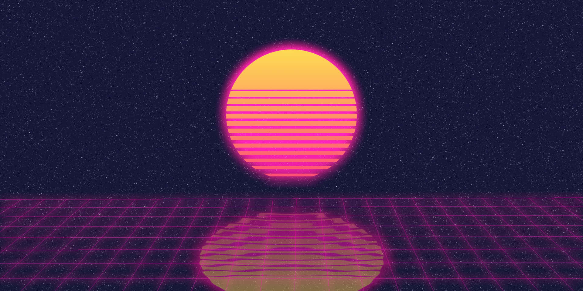 Retro Synthwave Sunset