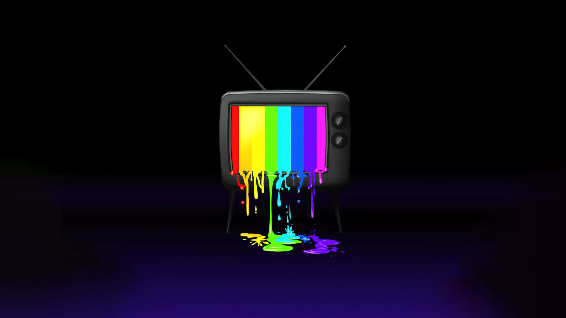 Retro Television Rainbow Fondos De Pantalla Background