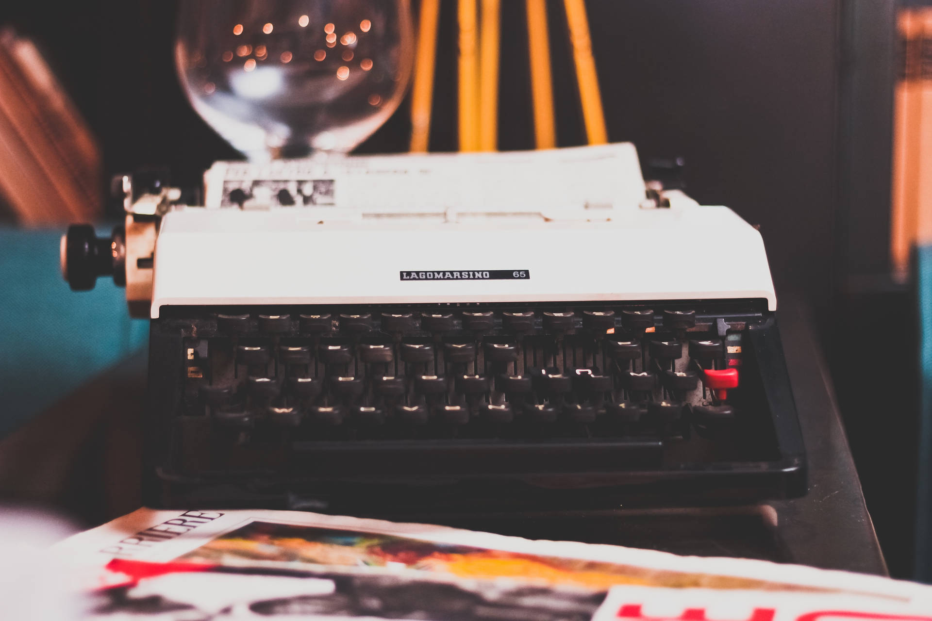 Retro Typewriter Background