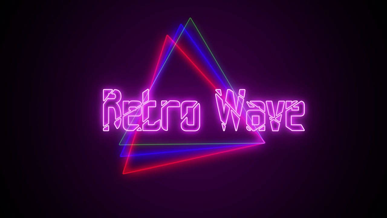 Retro Wave 80s Background