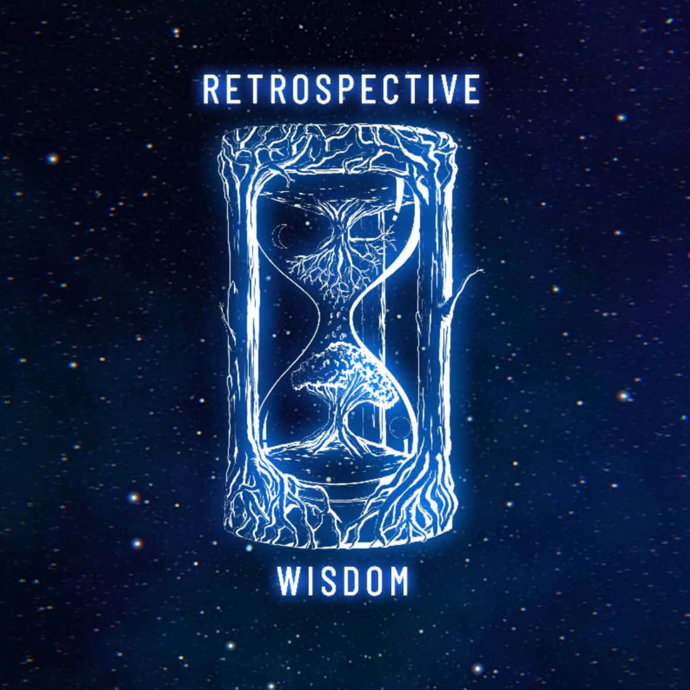 Retrospective Wisdom Hourglass Background