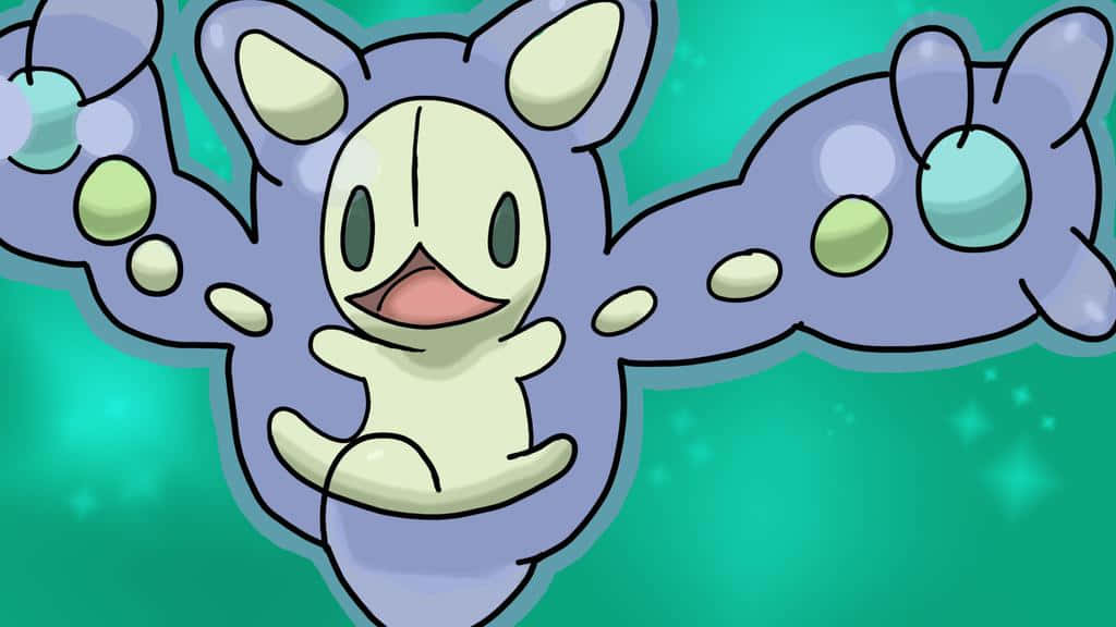 Reuniclus Derpy Green Background Background