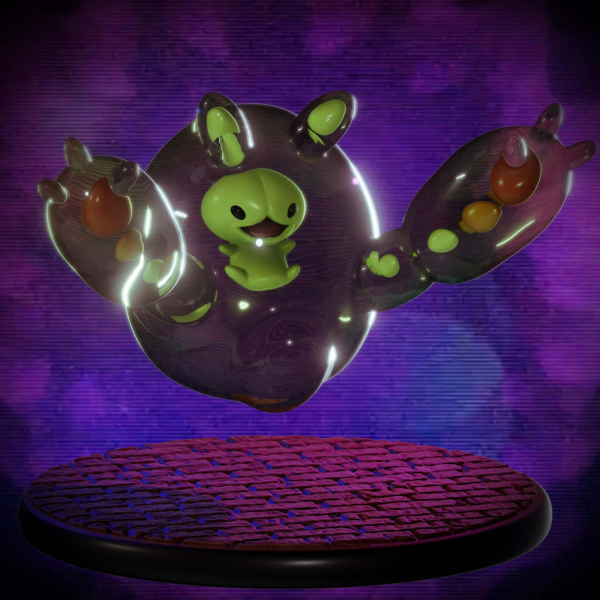 Reuniclus Floating Figure Background