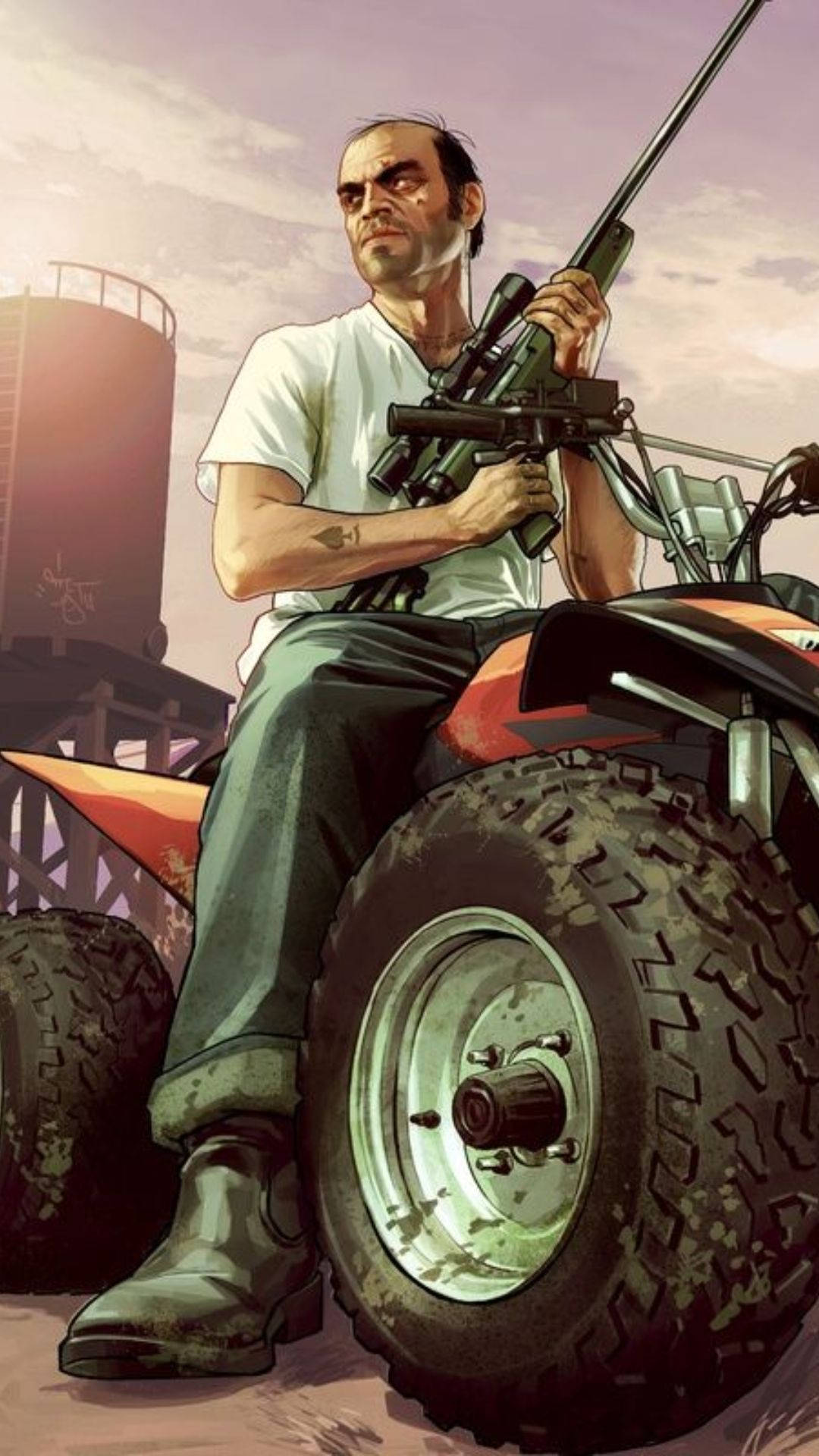 Rev Up Your Gaming Engines With Gta 5 On Iphone Background