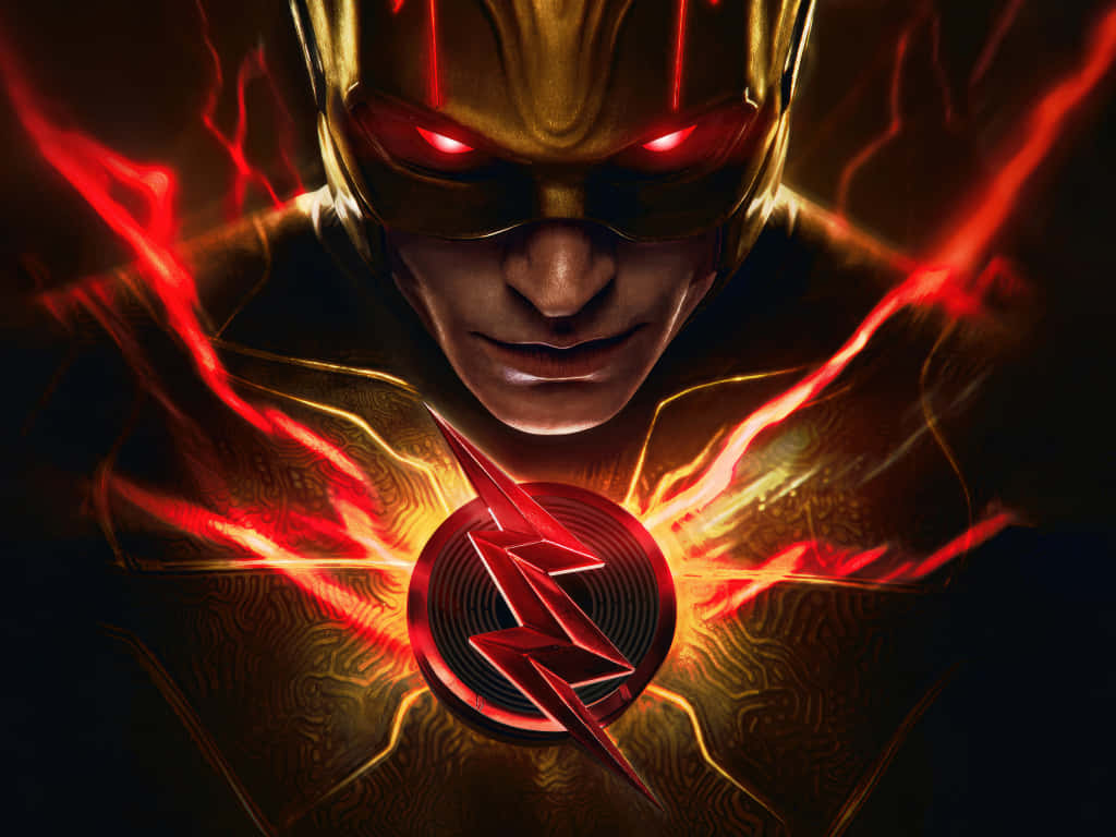 Reverse Flash Electrifying Glare Background