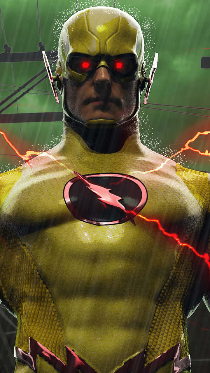 Reverse Flash Intimidating Stance Background