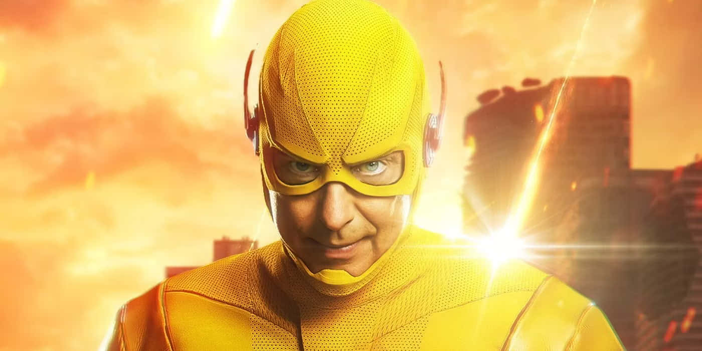 Reverse Flash Smirk City Backdrop Background