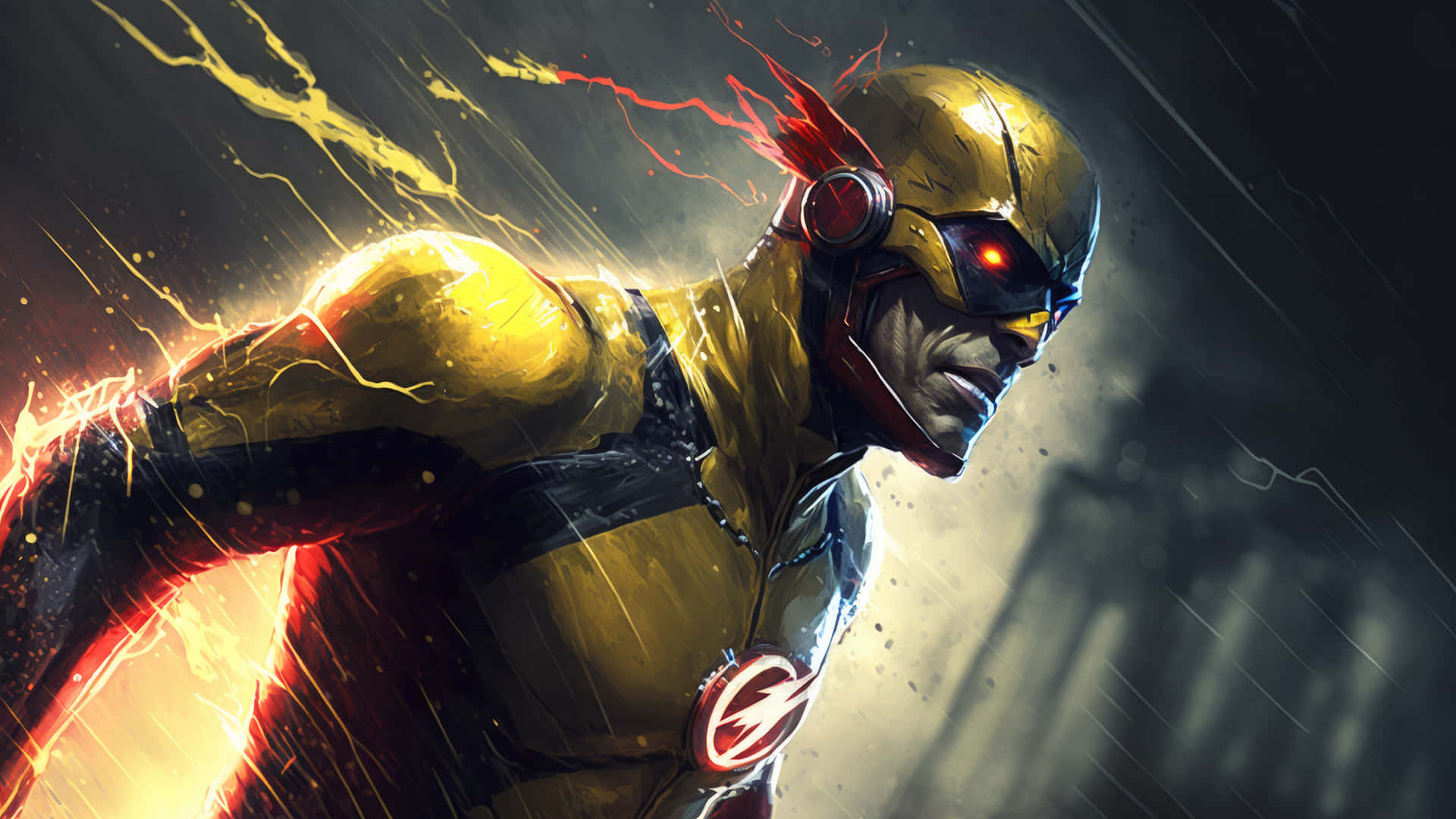 Reverse Flash Speedster Artwork Background