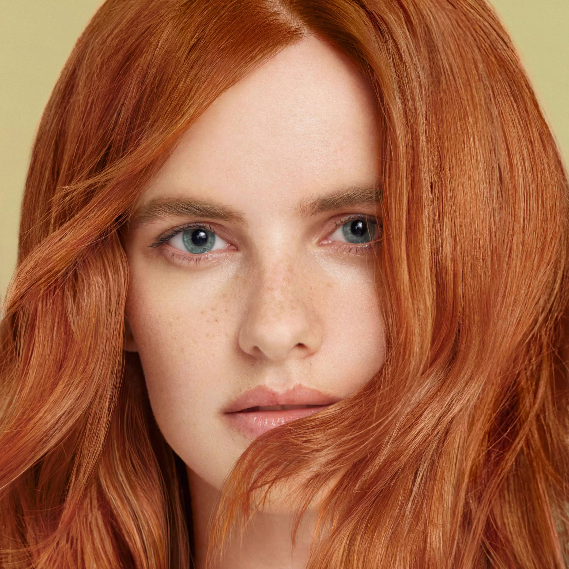 Revlon Sublime Hair Color On Model Background