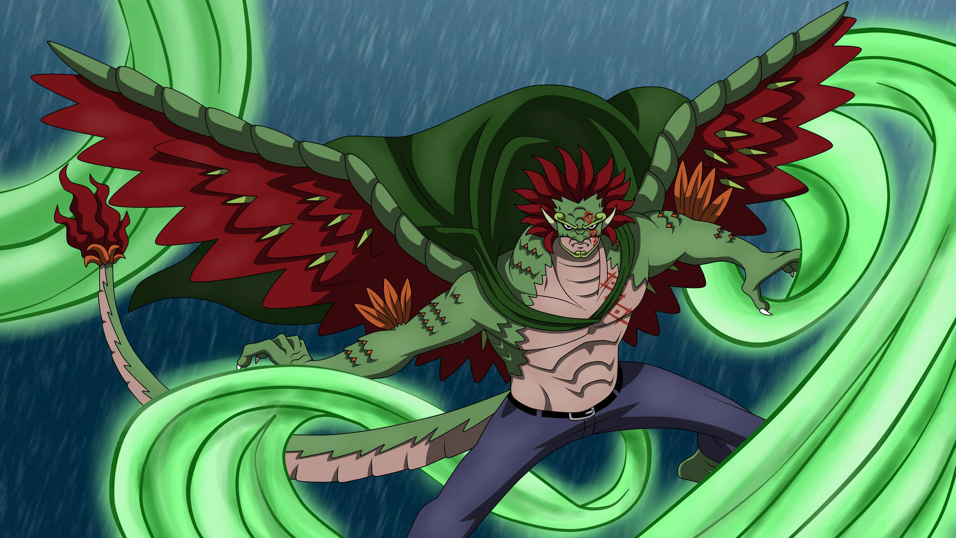 Revolutionary Leader, Monkey D Dragon - One Piece Anime Series Background