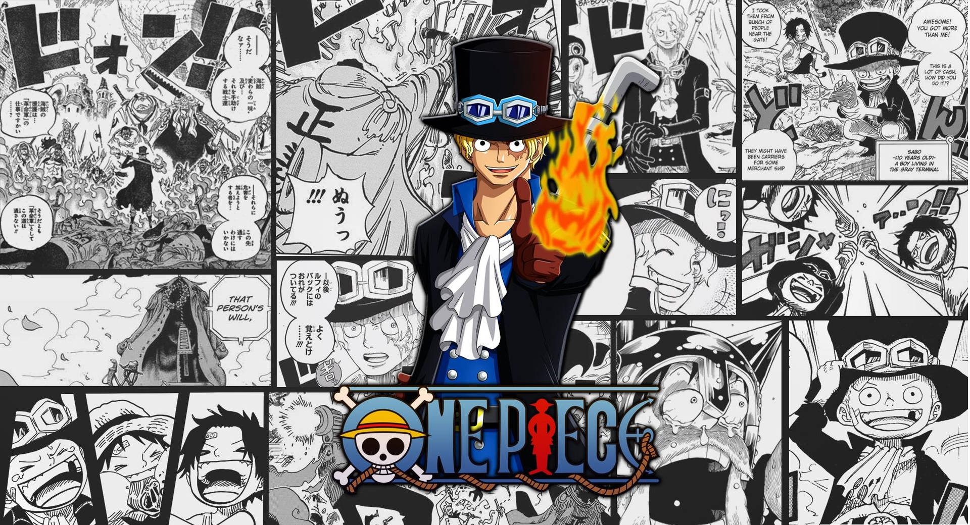 Revolutionary Sabo Manga Panel Background