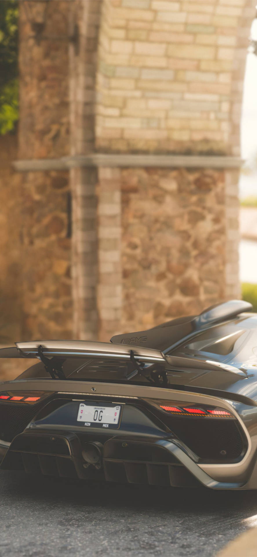 Revved Up Engine - Black Lamborghini Sesto Elemento Background