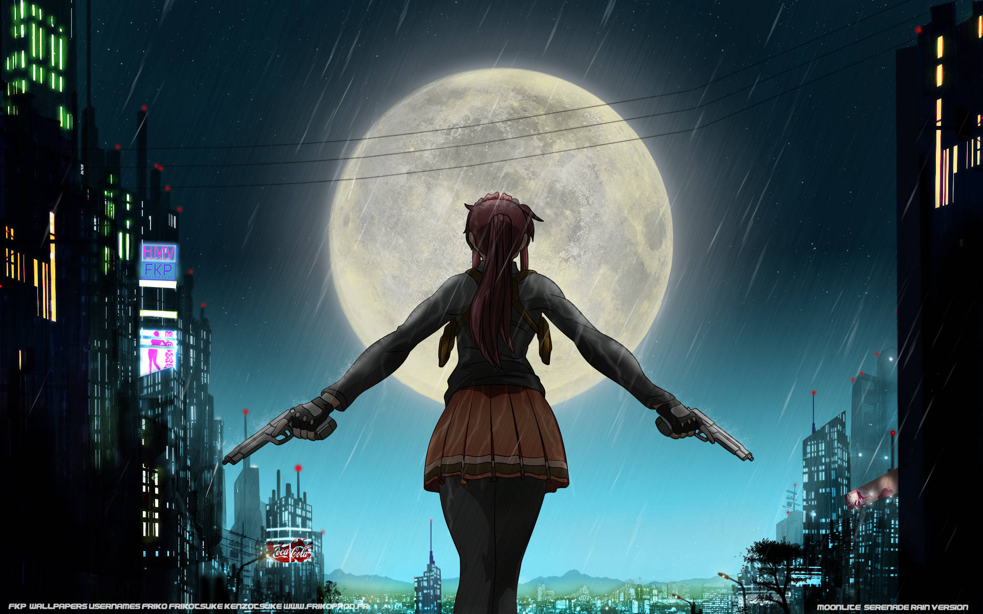 Revy At Full Moon Background