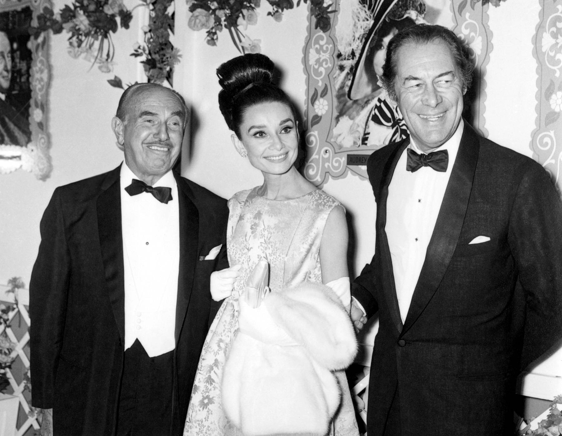 Rex Harrison, Audrey Hepburn, And Jack Warner