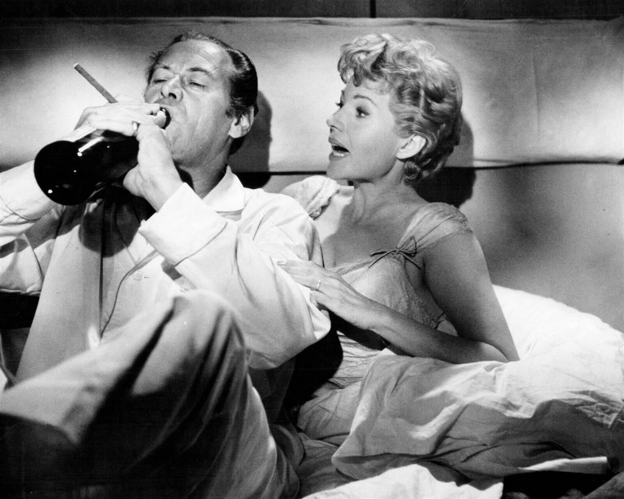 Rex Harrison Drinking Beside Rita Hayworth Background