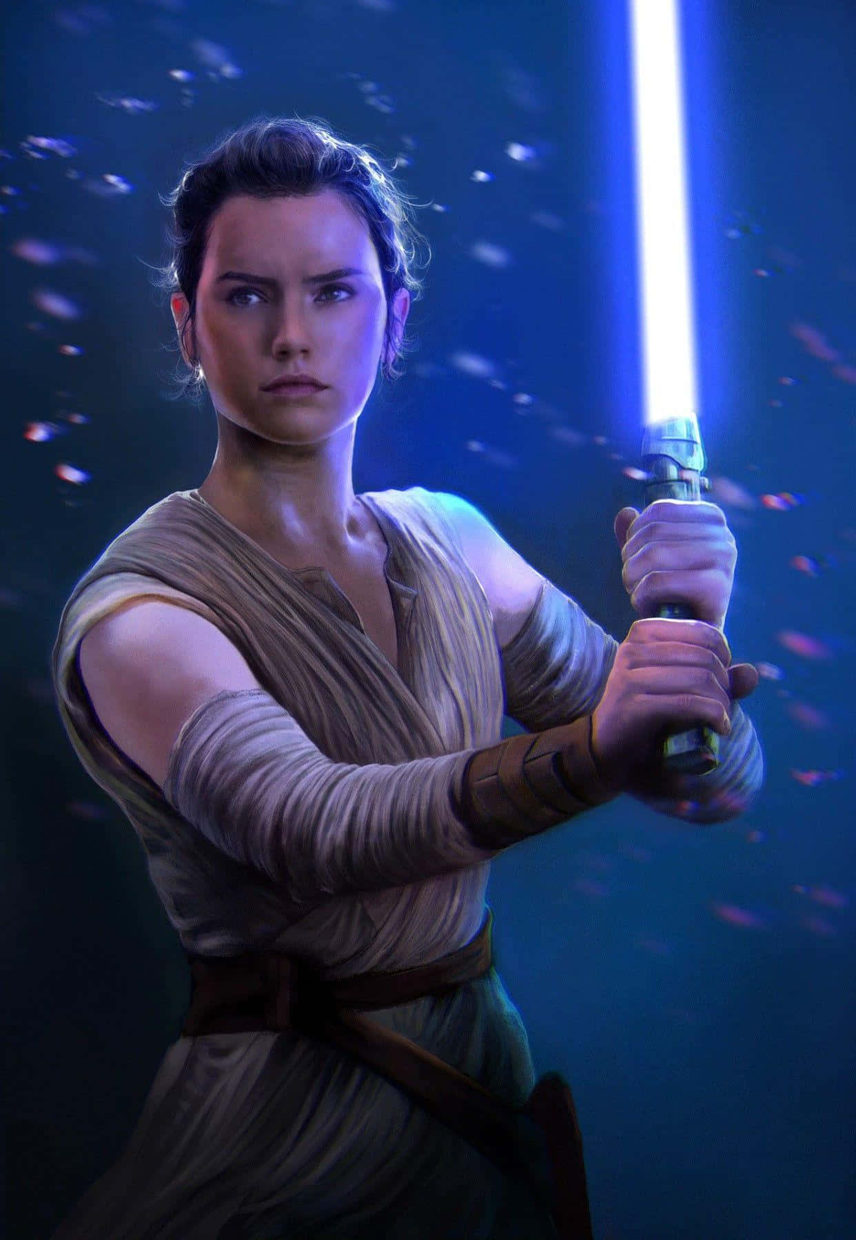 Rey, A Force-sensitive Human Female, And A Pivotal Character Featured In The Star Wars Saga Background