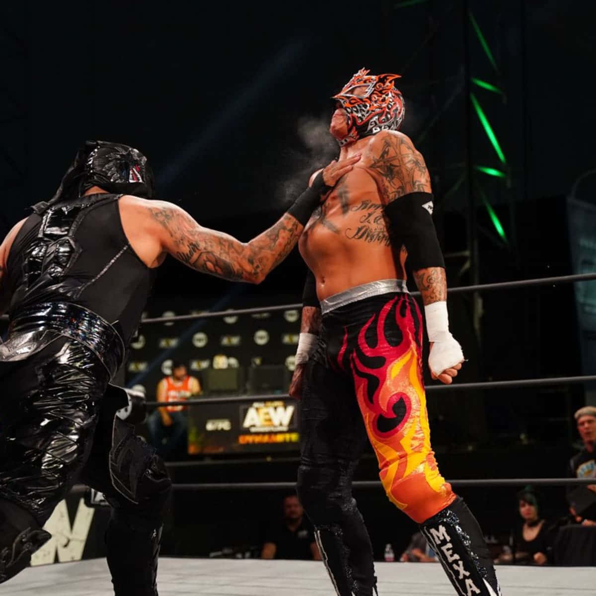Rey Fenix Fighting Against Penta El Zero M Background
