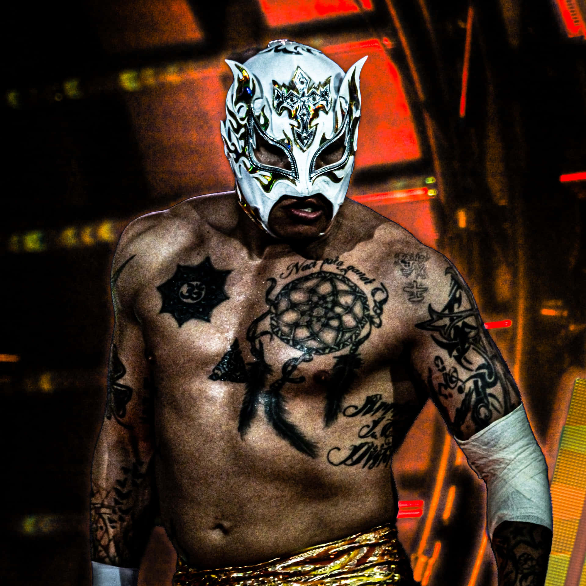 Rey Fenix Professional Wrestler Luchador Poster Background