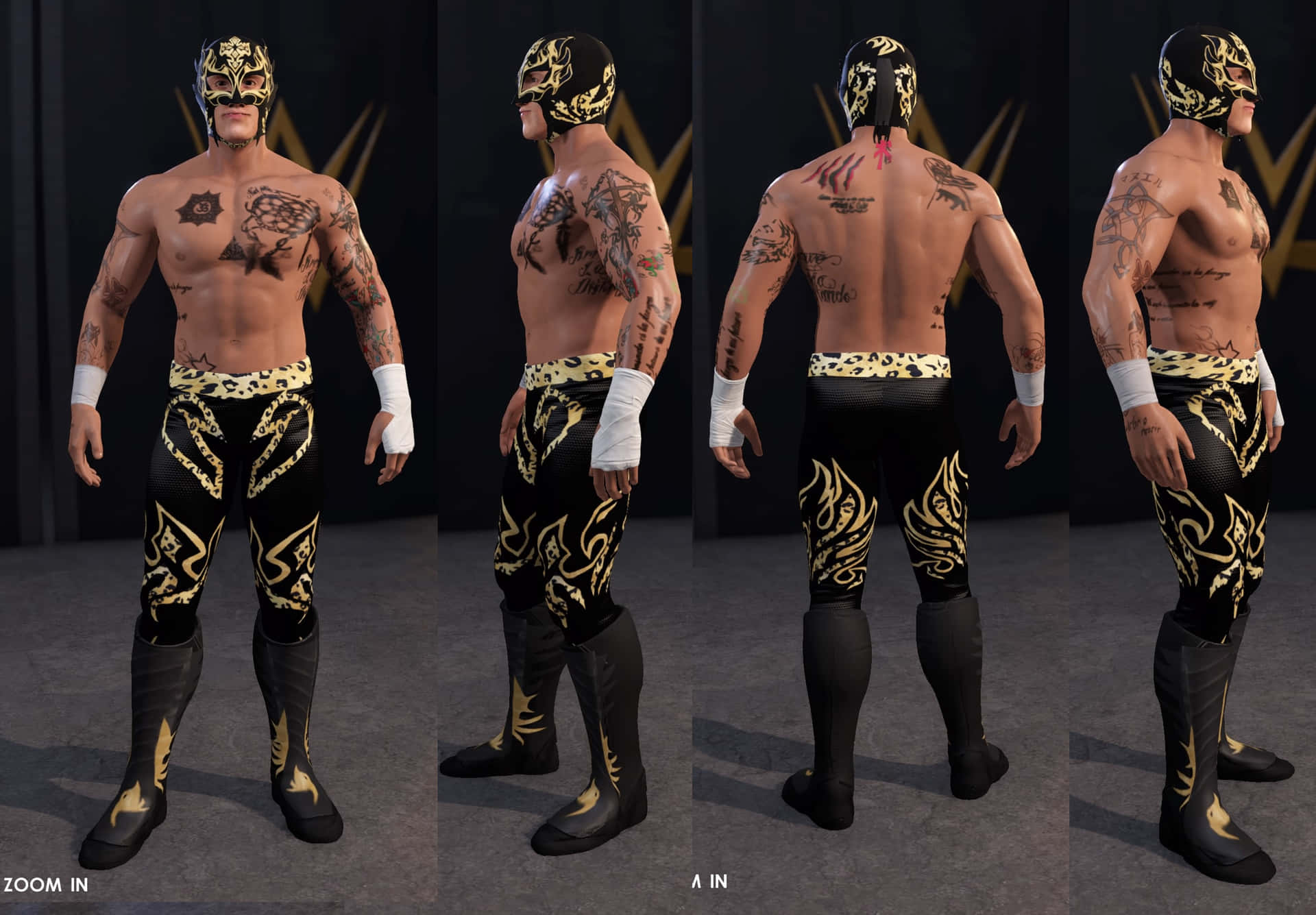Rey Fenix Wwe Video Game Model Background
