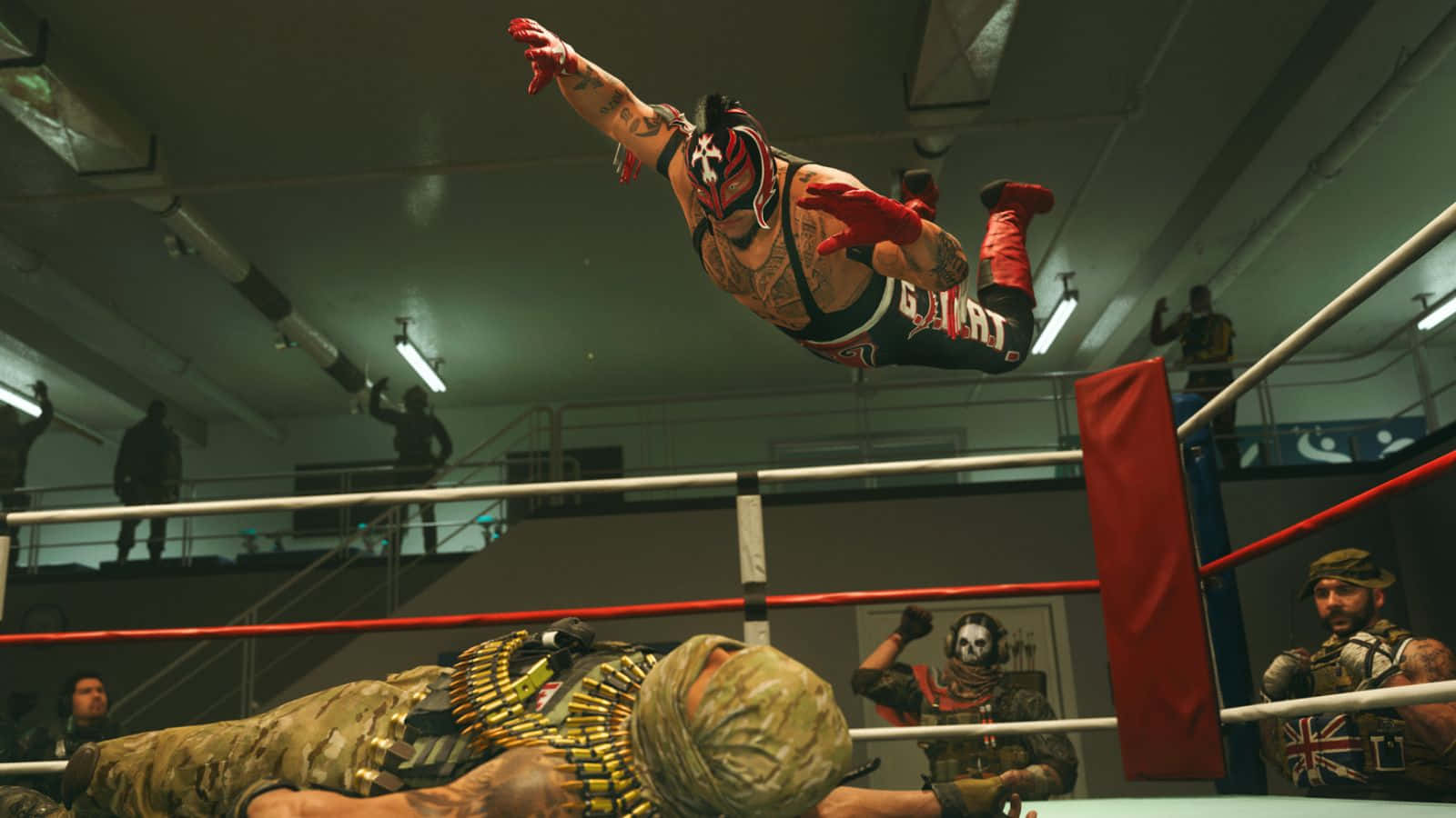 Rey Mysterio Mid Air Attack
