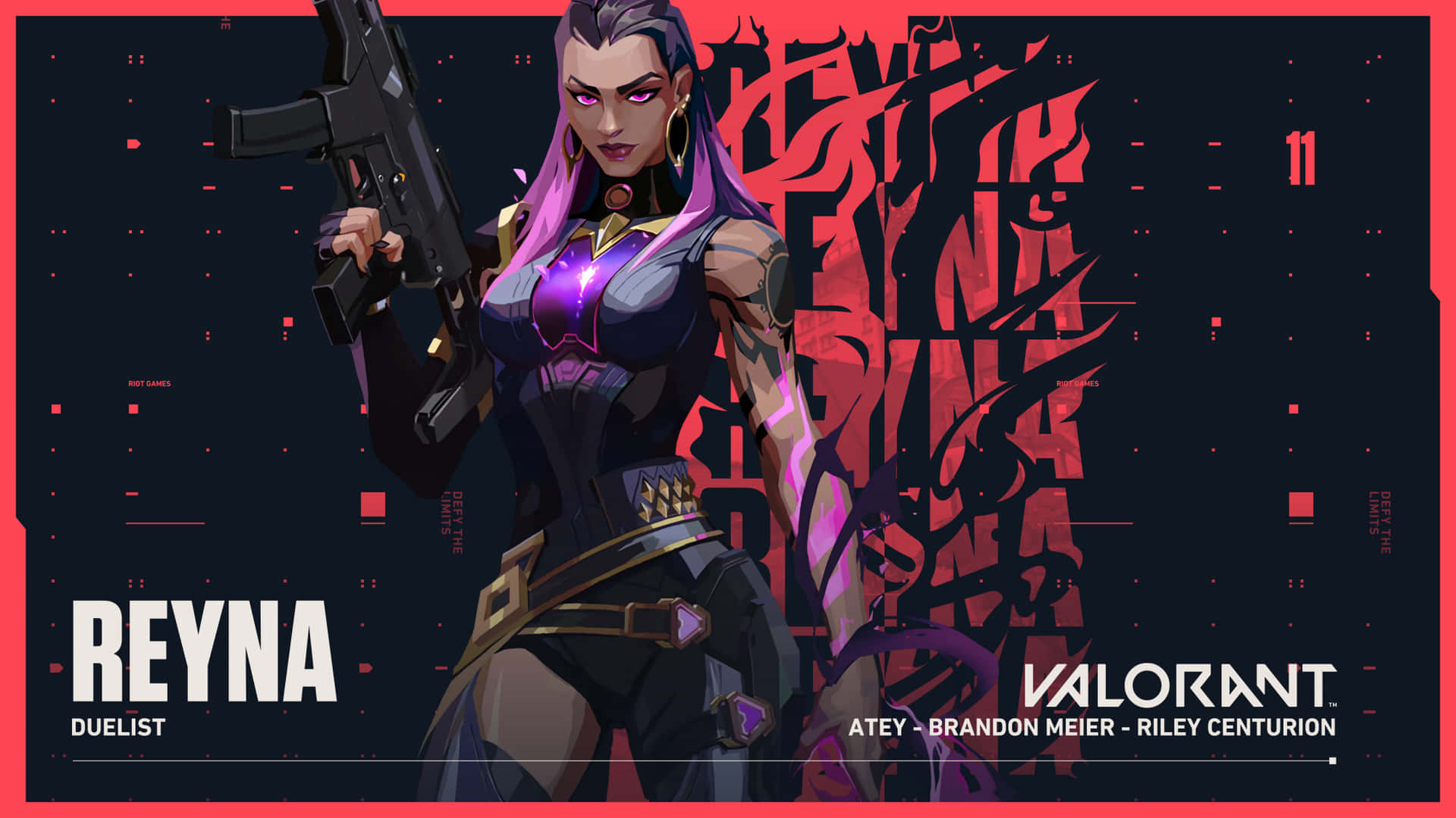 Reyna Valorant Desktop Poster Art Background