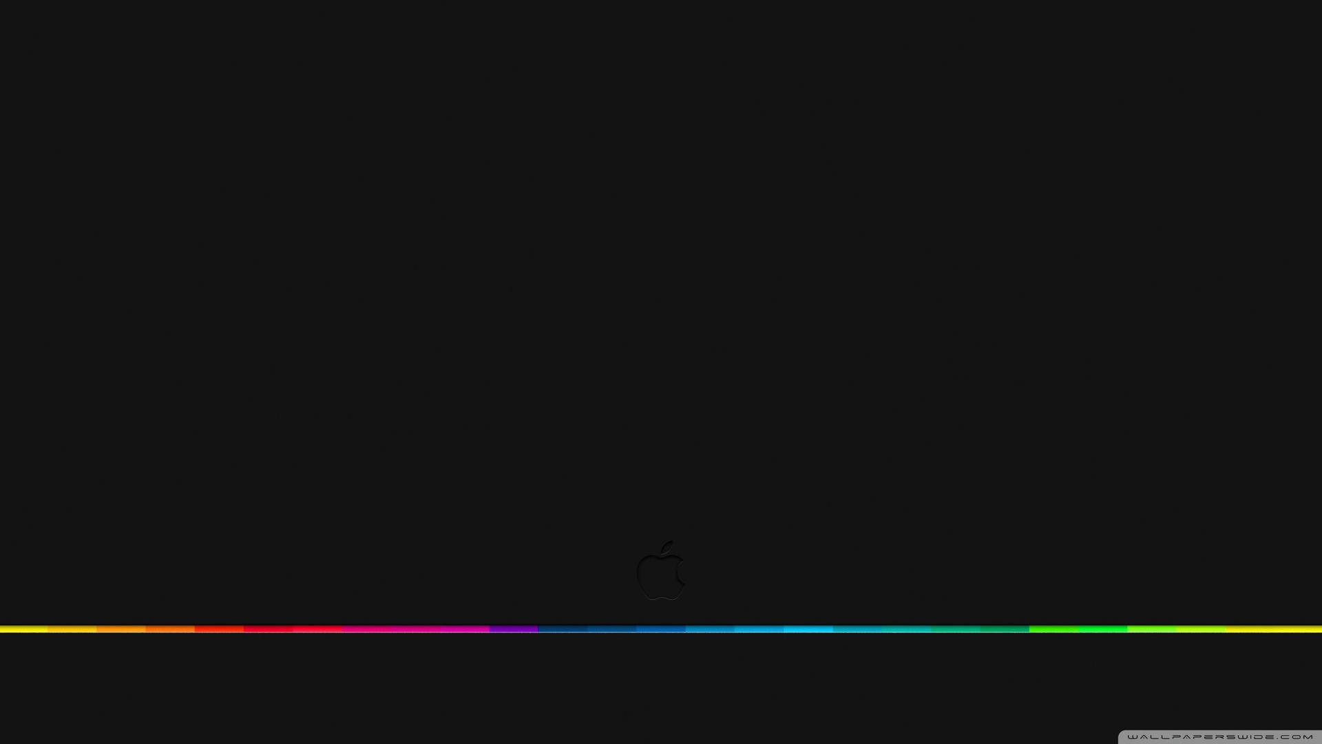 Rgb 4k Line Apple Logo Background