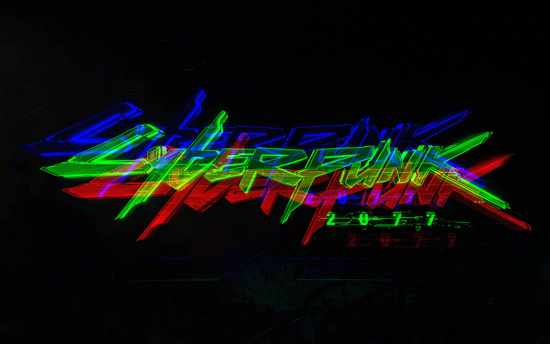 Rgb Logo Cyberpunk 2077 Background