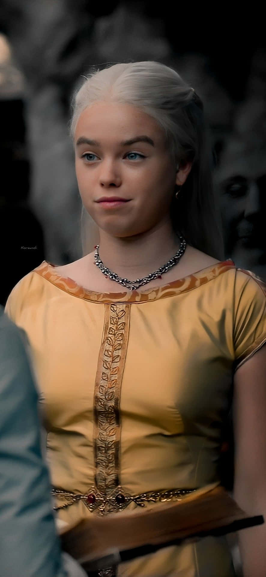 Rhaenyra Targaryen In Yellow Dress Background