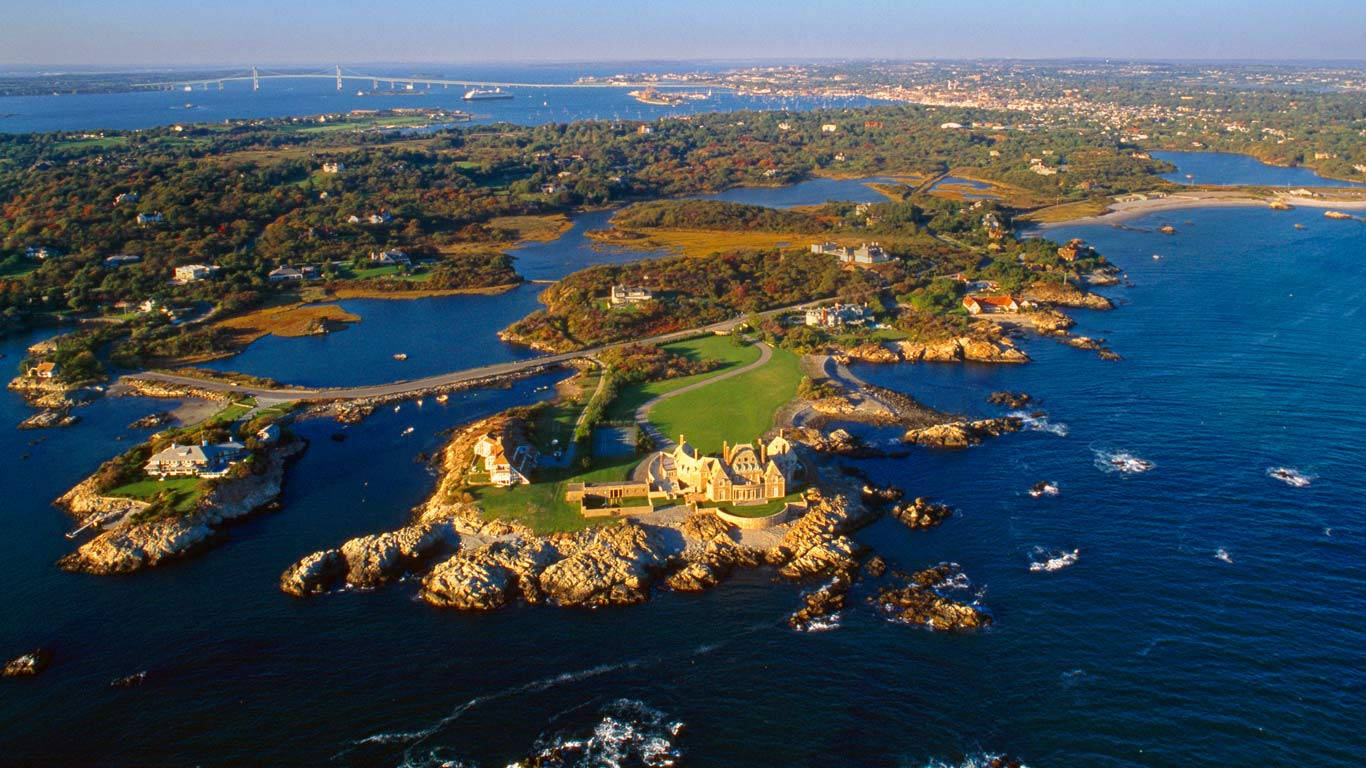 Rhode Island Aerial Shot Background