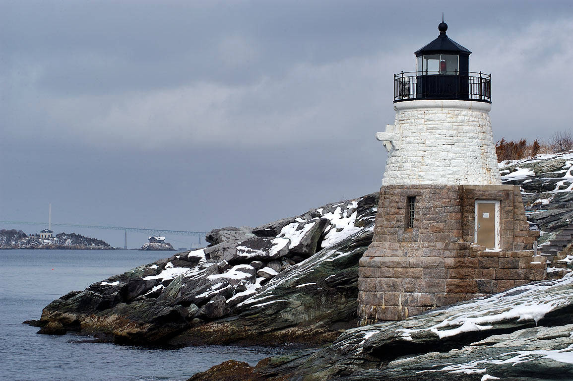 Rhode Island's Castile In Monochromatic Effect Background