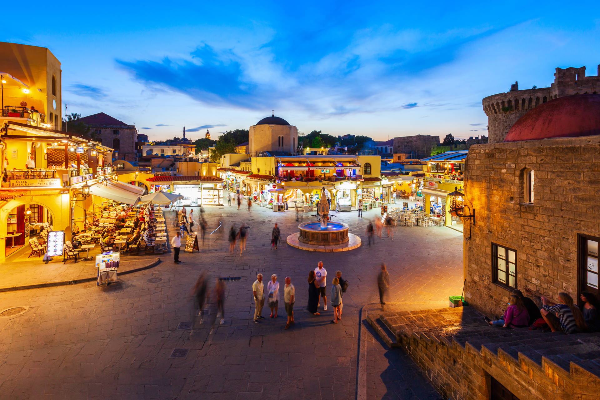 Rhodes Hippocrates Square Background