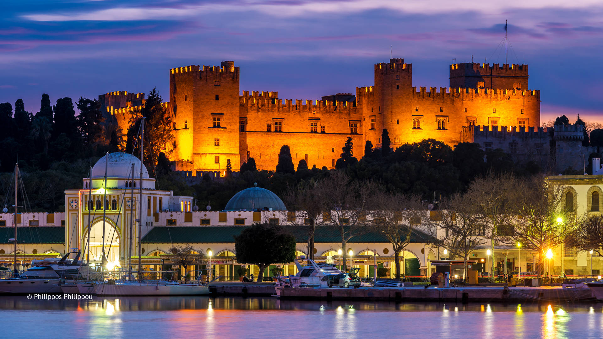 Rhodes Island Castle Background