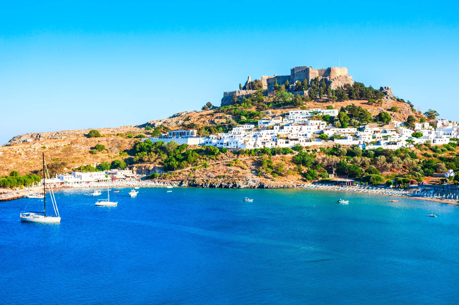 Rhodes Town From Sea