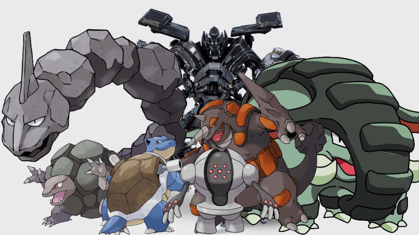 Rhyperior And Other Pokemon Background
