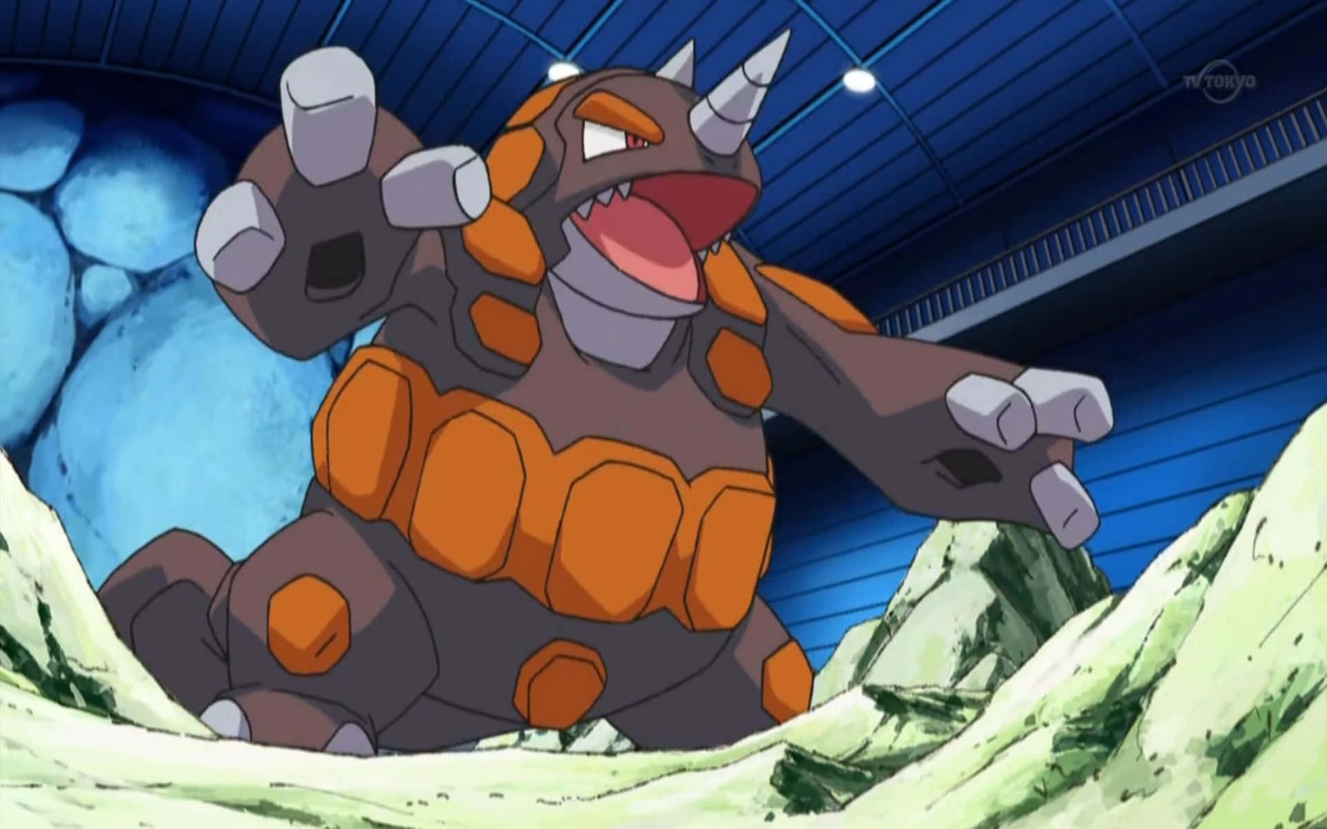 Rhyperior In A Dome Background