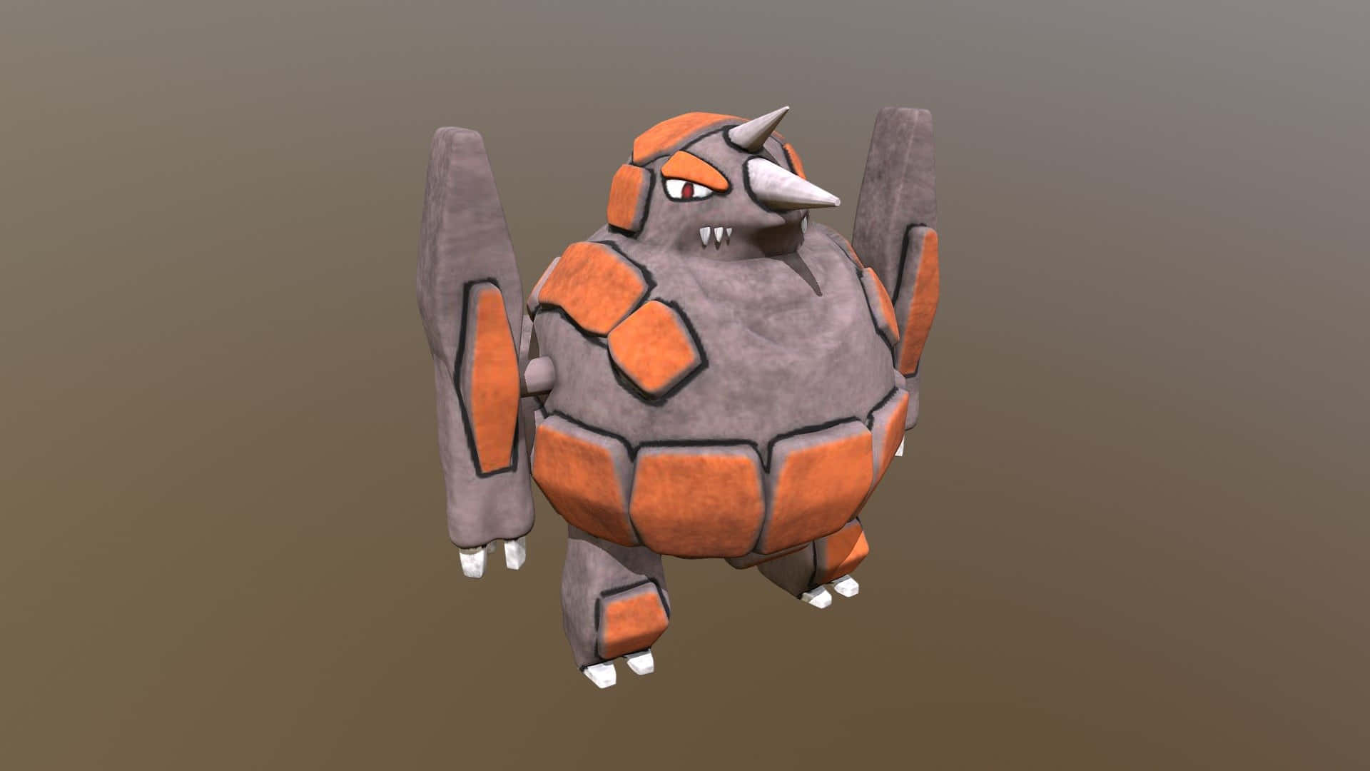 Rhyperior In Battle Stance Background