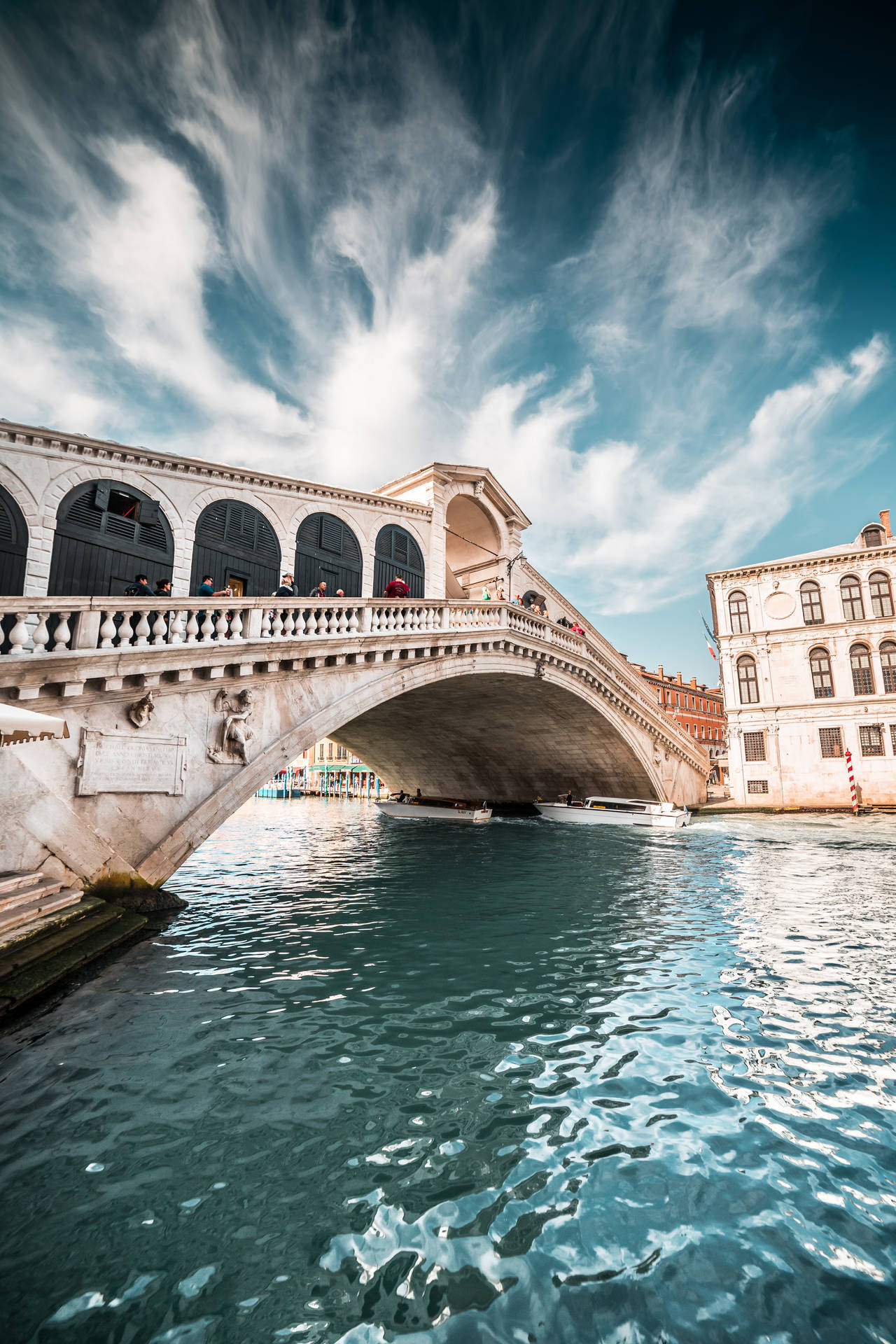 Rialto Bridge Venice Old Iphone Background