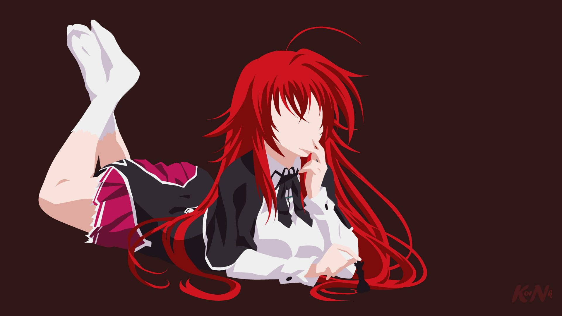 Rias Gremory Feet Up High School Dxd Background