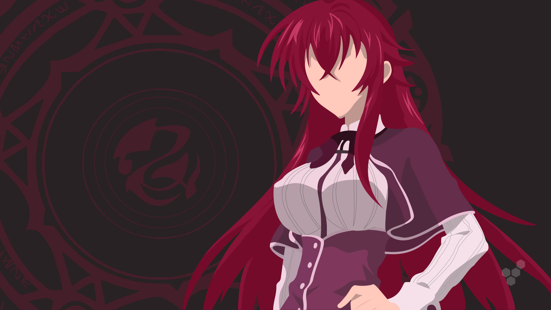 Rias Gremory Ready To Cast A Spell From Highschool Dxd Background