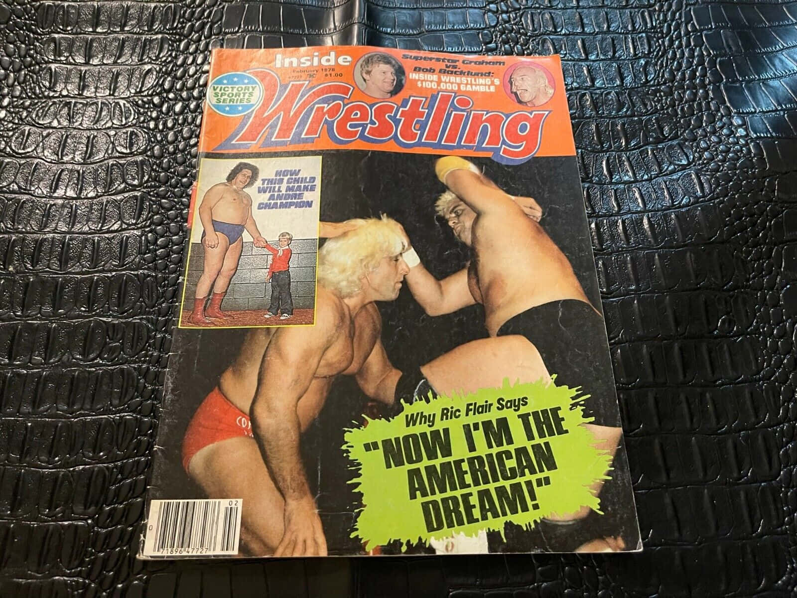 Ric Flair Inside Wrestling Front Cover 1978 Background