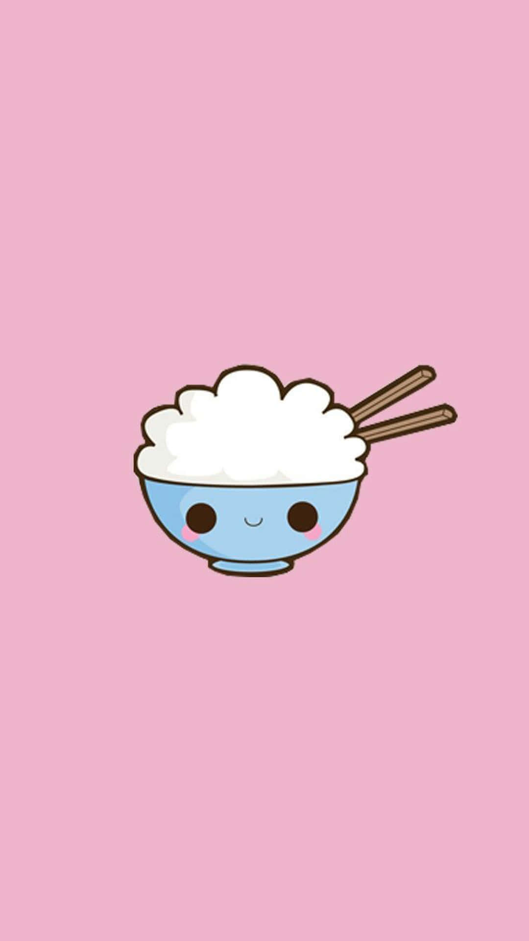 Rice Bowl Sticker Cute Things Background