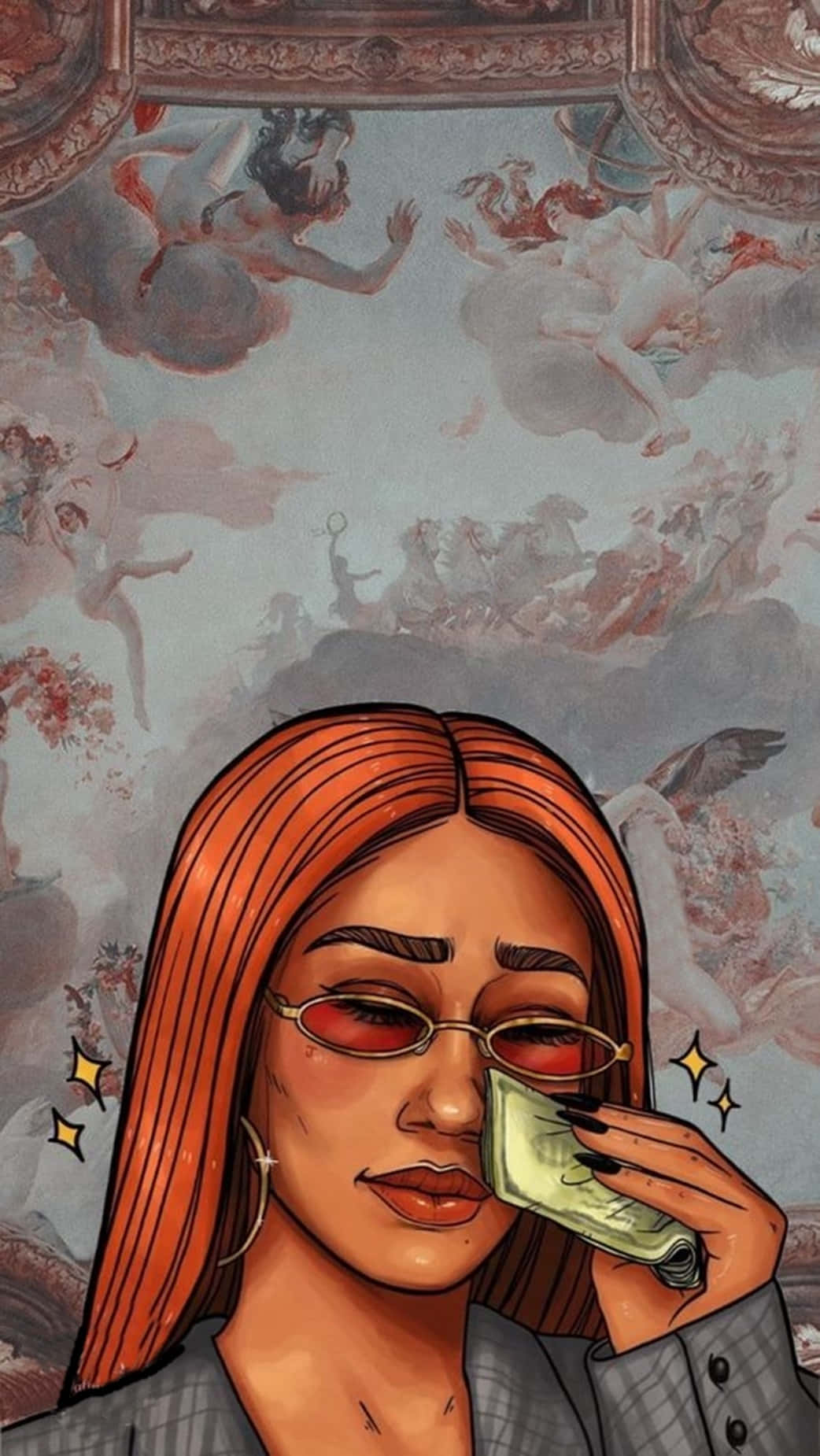 Rich Baddie Girl Background