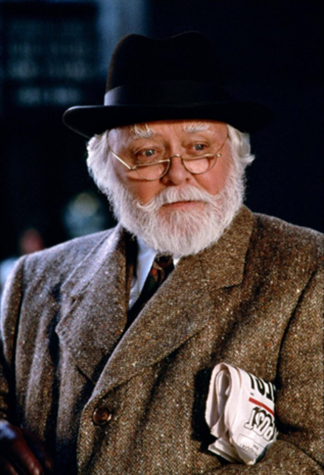 Richard Attenborough In Top Hat Background