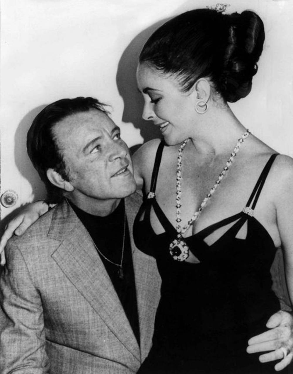 Richard Burton's Lover On His Lap