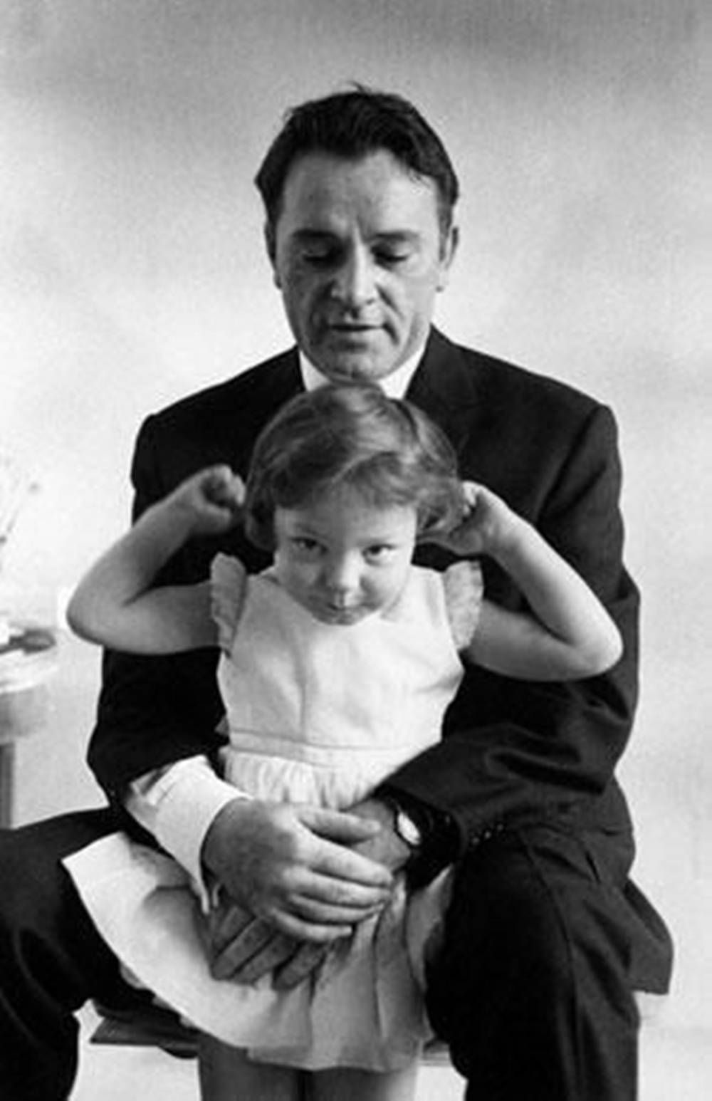 Richard Burton With His Daughter