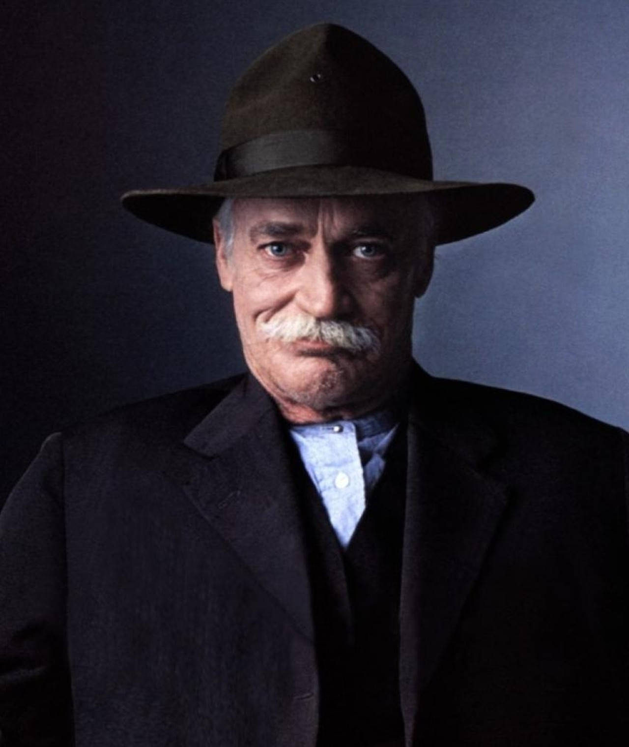 Richard Farnsworth Cowboy Black Aesthetic Portrait Background