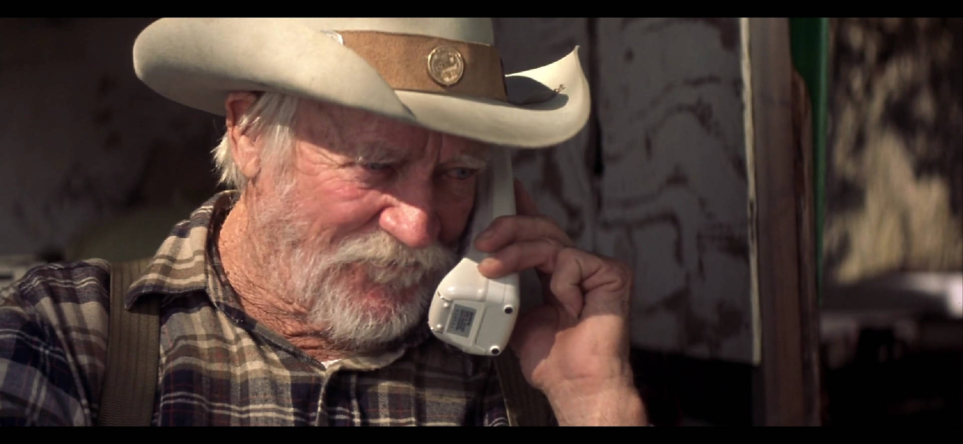 Richard Farnsworth Cowboy Hat Phone Call Background